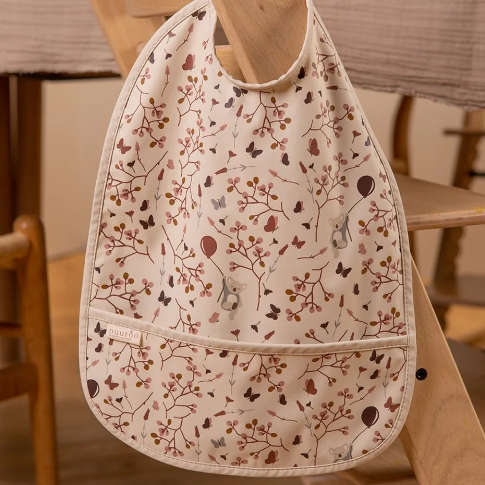 Nuuroo - Ida Coated Bib - Koala Flower - Mabel & Fox