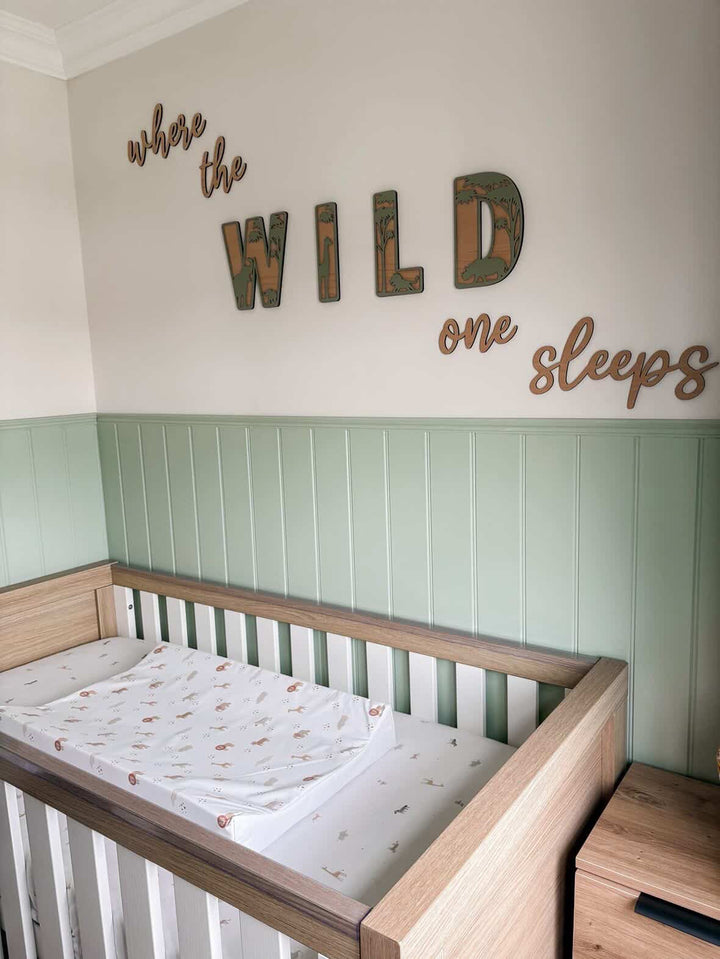 Mabel & Fox - Wedge Baby Changing Mat - Boho Safari - Mabel & Fox