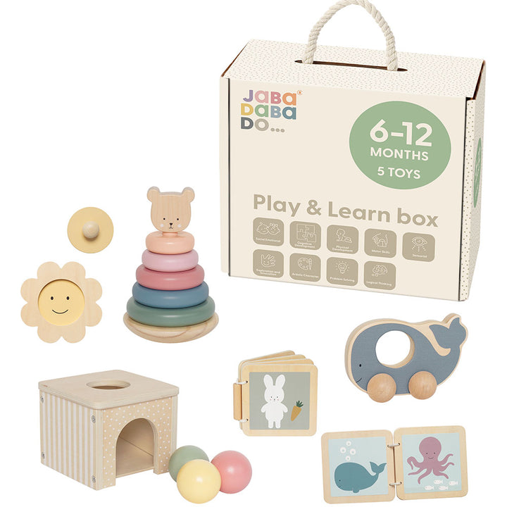 Jabadabado - Play and Learn Box - 6-12 Months