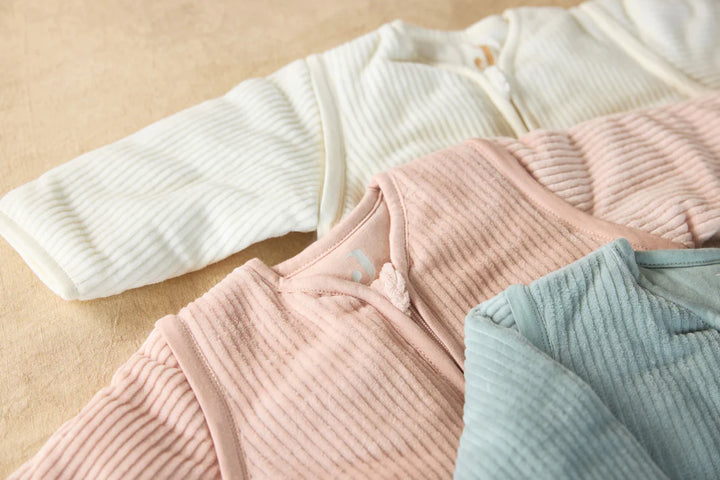 Jollein - Sleeping Bag with Removable Sleeves - Rib - Wild Rose - Mabel & Fox
