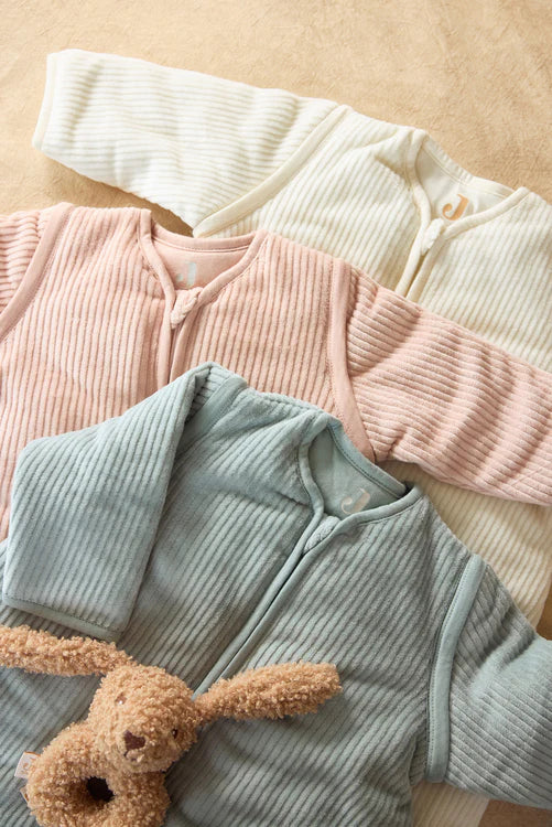 Jollein - Sleeping Bag with Removable Sleeves - Rib - Wild Rose - Mabel & Fox