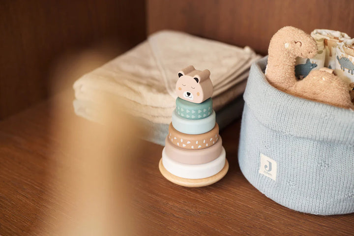 Jollein - Wooden Rocking Ring Stacker - Jungle Jambo - Mabel & Fox