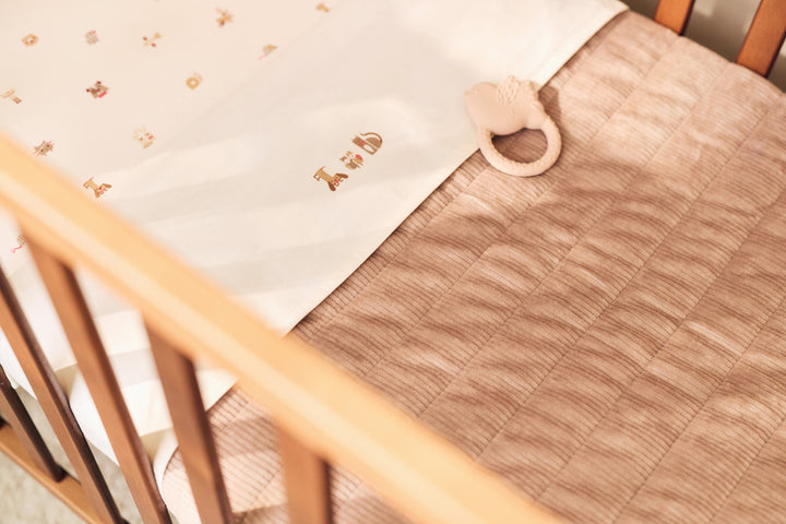 Jollein - Blanket Cradle - Velvet Rib - Milky Coffee - 75x100cm - Mabel & Fox