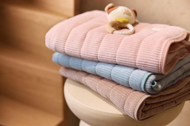 Jollein - Blanket Cradle - Velvet Rib - Sea Green - 75x100cm - Mabel & Fox