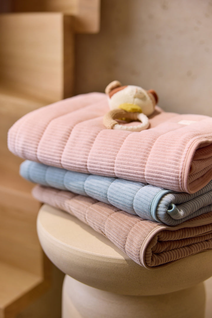 Jollein - Blanket Cradle - Velvet Rib - Milky Coffee - 75x100cm - Mabel & Fox