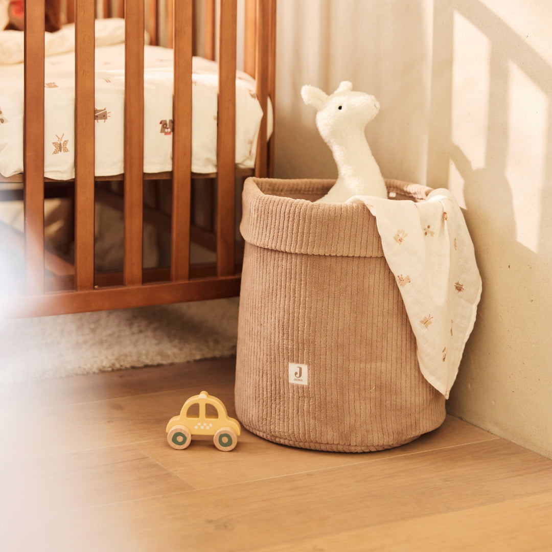 Jollein - Storage Basket - Cloudy Rib - Milky Coffee - Mabel & Fox