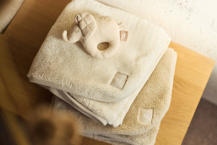 Jollein - Blanket Cradle - 75x100cm - Basic Jersey/Sherpa - Warm Sand