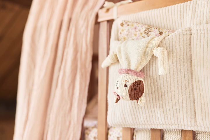 Jollein - Playpen Storage Bag Organiser - Cloudy Rib - Oatmeal - Mabel & Fox