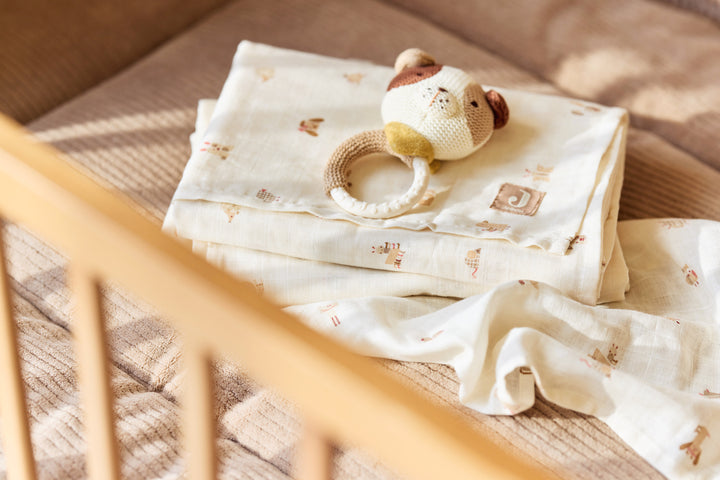 Jollein - Mouth Cloth Muslin 31x31cm - Animal Friends - 3 Pack
