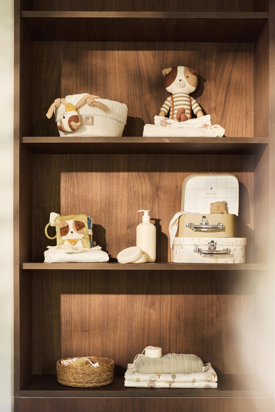 Jollein - Changing Table Basket - Cloudy Rib - Oatmeal - Mabel & Fox