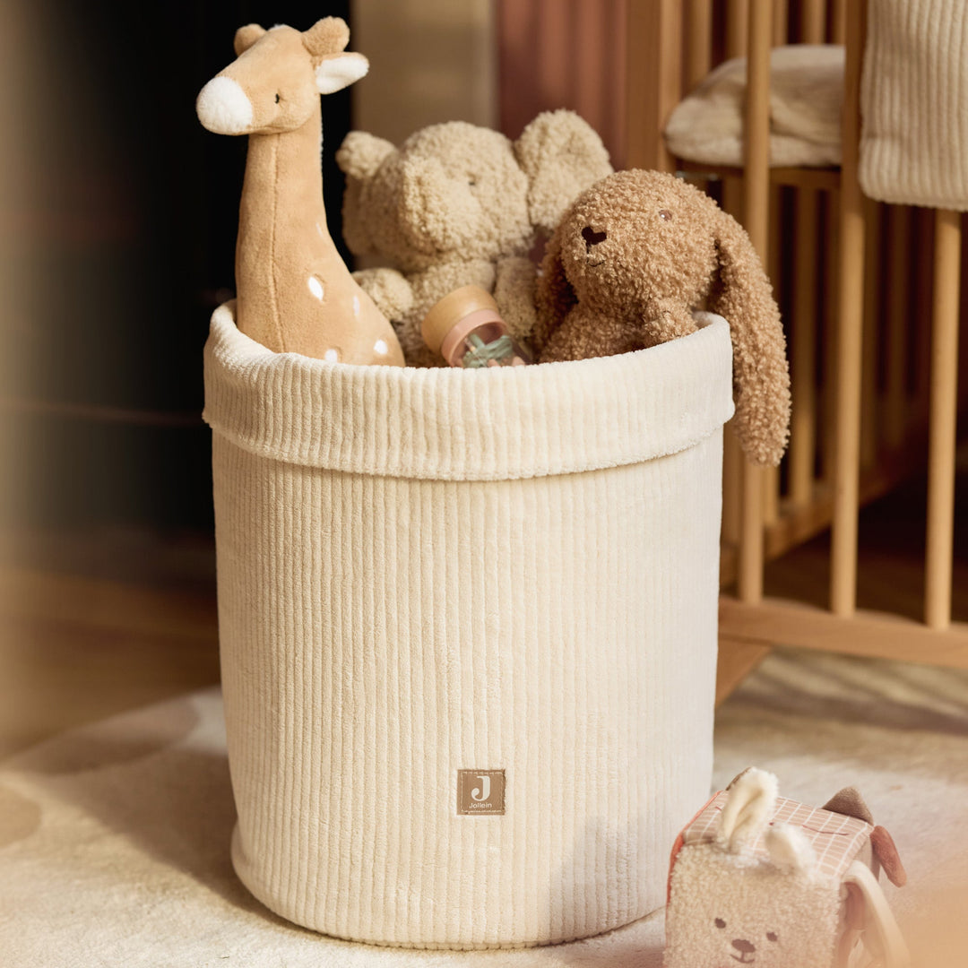 Jollein - Storage Basket - Cloudy Rib - Oatmeal - Mabel & Fox