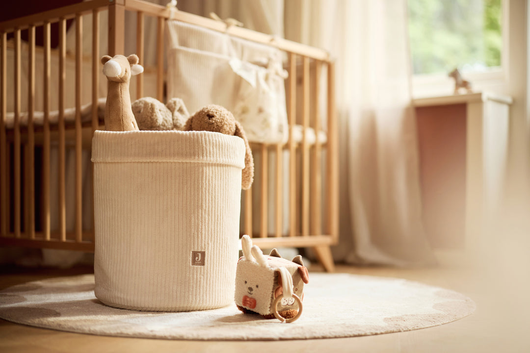 Jollein - Storage Basket - Cloudy Rib - Oatmeal - Mabel & Fox