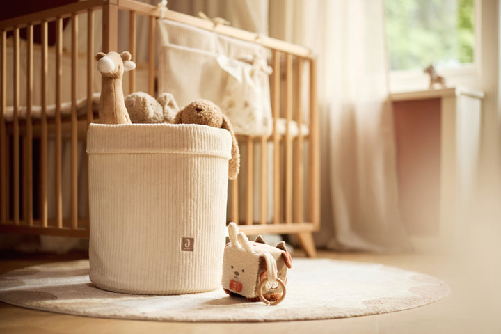 Jollein - Storage Basket - Cloudy Rib - Oatmeal - Mabel & Fox