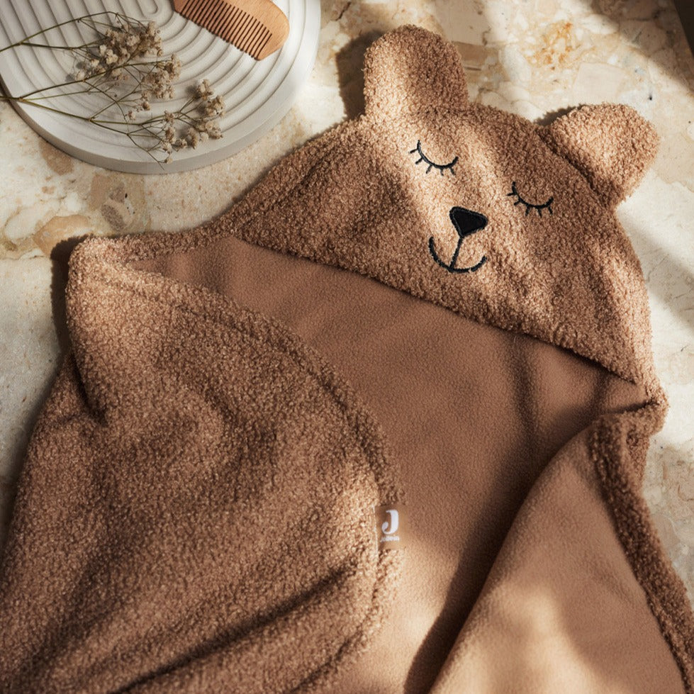 Jollein - Boucle Wrap Blanket Bear - Biscuit