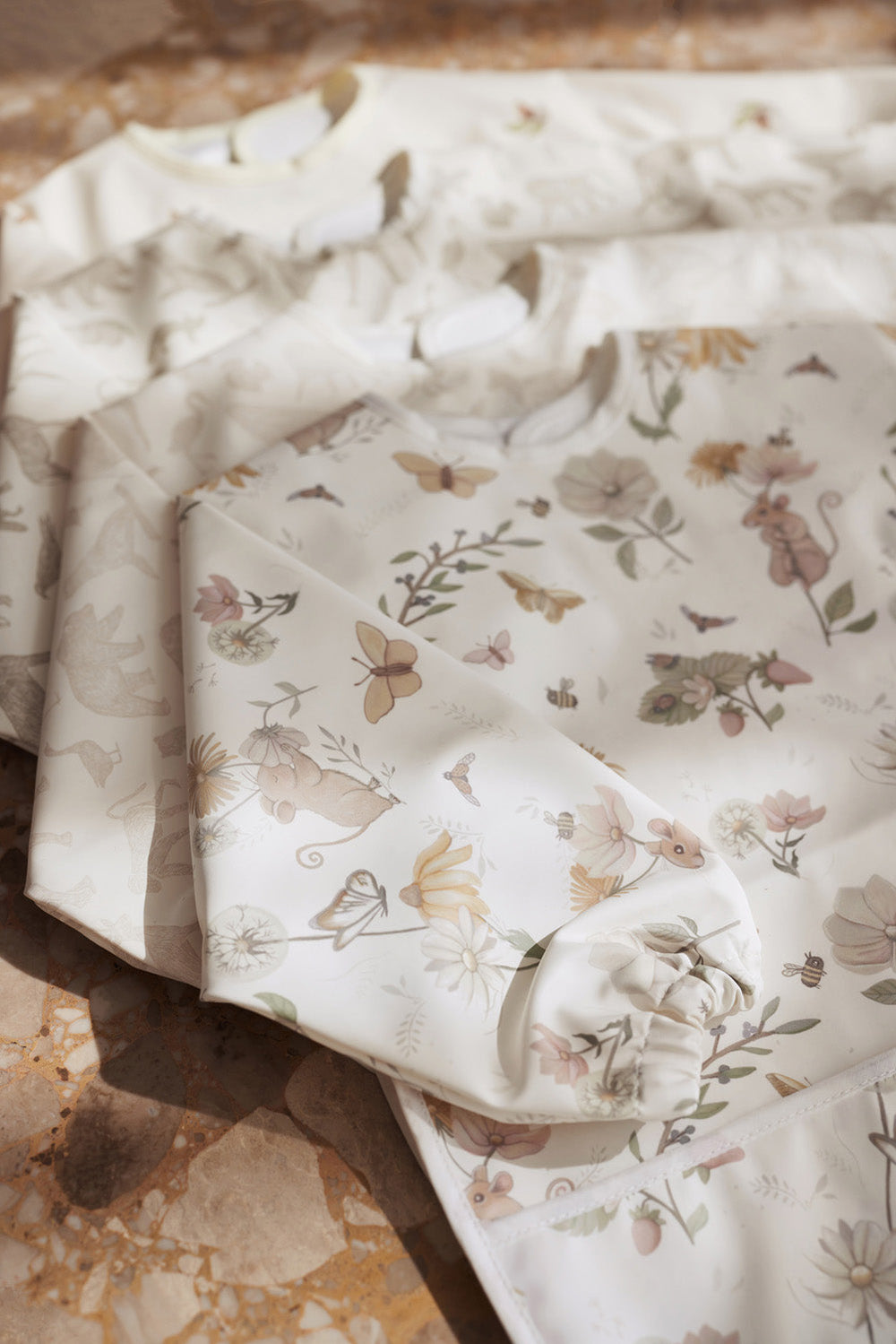 Jollein - Bib Waterproof with Sleeves - Dreamy Mouse - Mabel & Fox