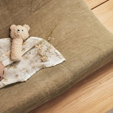 Jollein - Changing Mat Cover Terry - Olive Green - Mabel & Fox