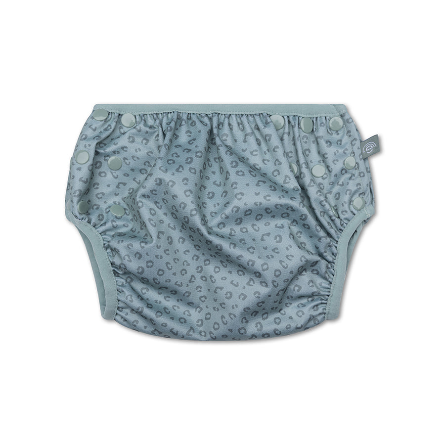 Swim Essentials - Swim Diaper - Green Leopard Print