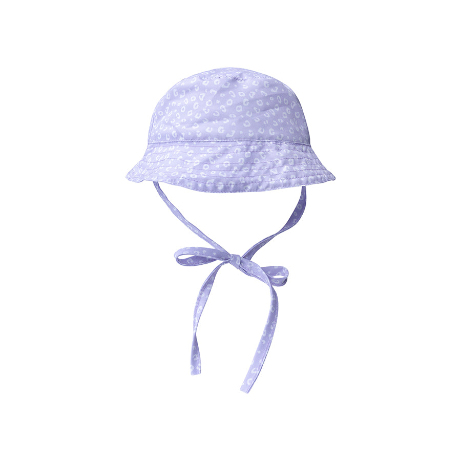 Swim Essentials - UV Sun Hat - Lilac Leopard Print