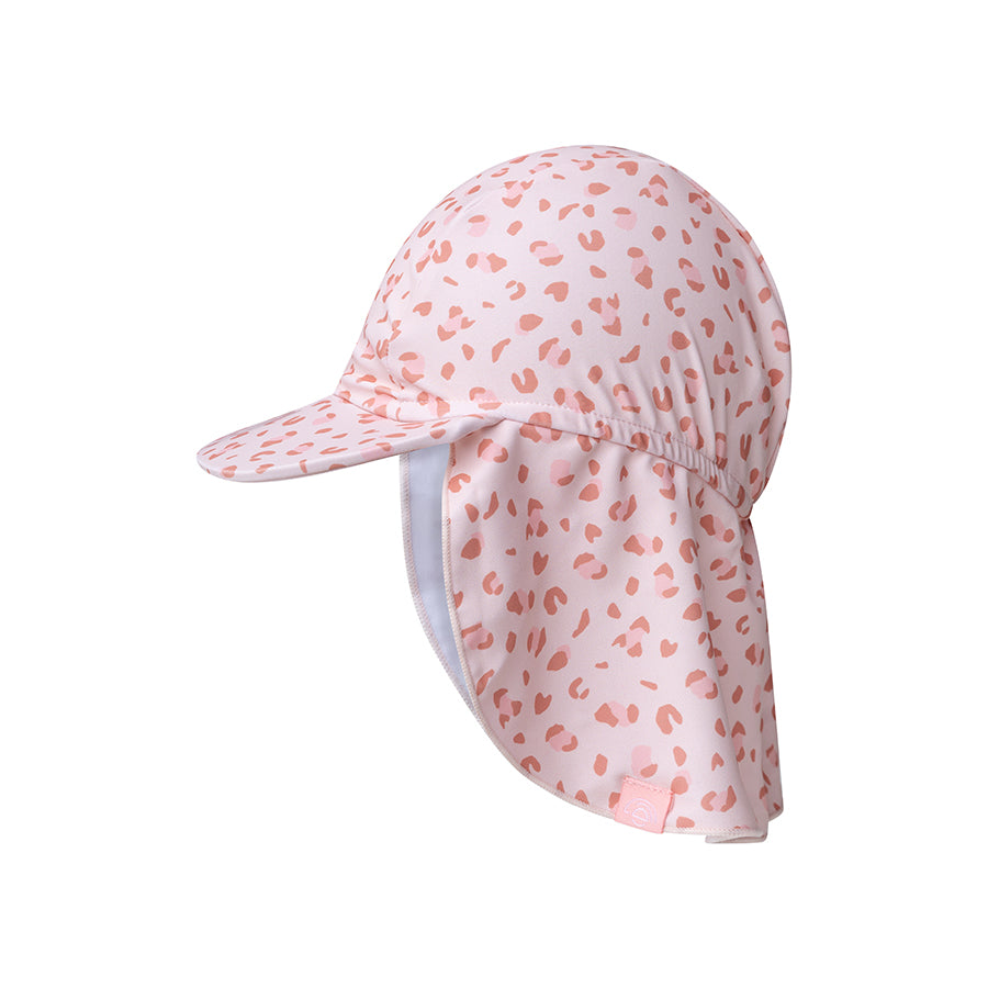 Swim Essentials - UV Sun Cap - Pink Leopard Print