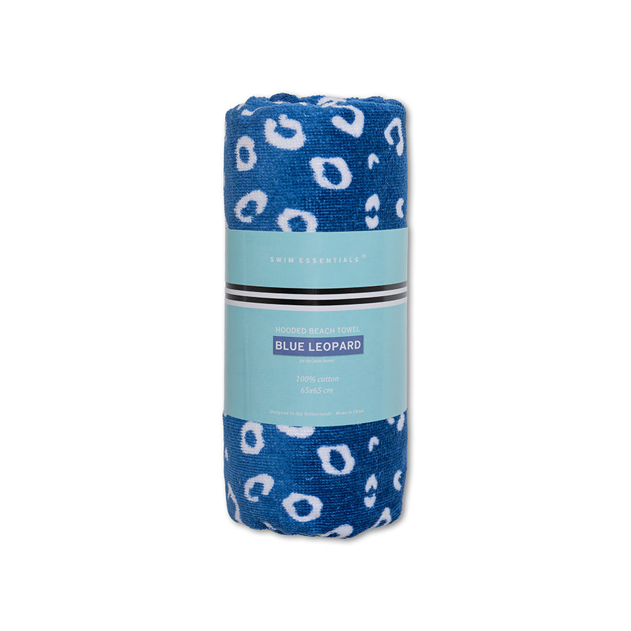 Swim Essentials - Beach Poncho - Blue Leopard - 65cm