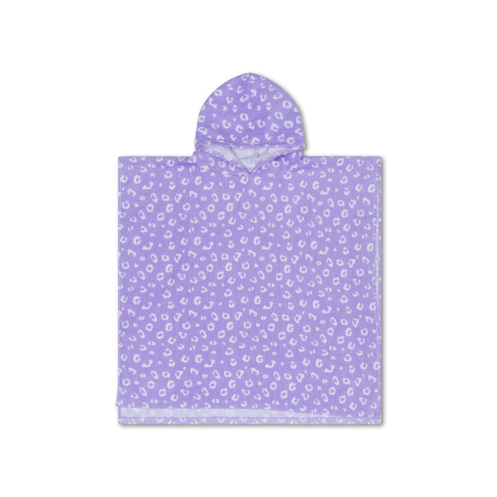 Swim Essentials - Beach Poncho - Lilac Leopard - 65cm