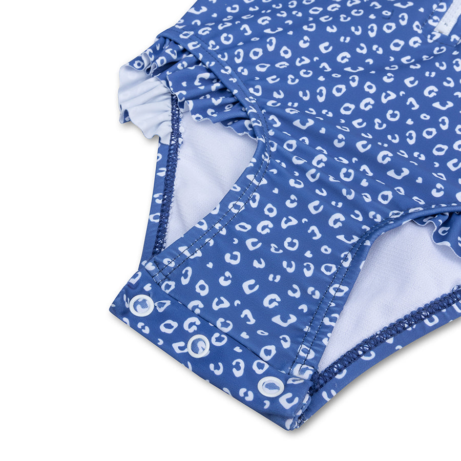 Swim Essentials - UV Swimsuit - Blue Leopard Print