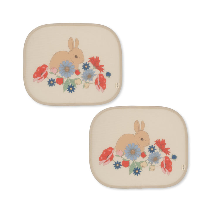 Konges Slojd - Car Sunshade - Bunny Tokki (2 Pack)