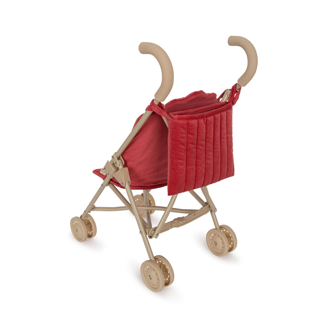 Konges Slojd - Doll Stroller - Red Corduroy