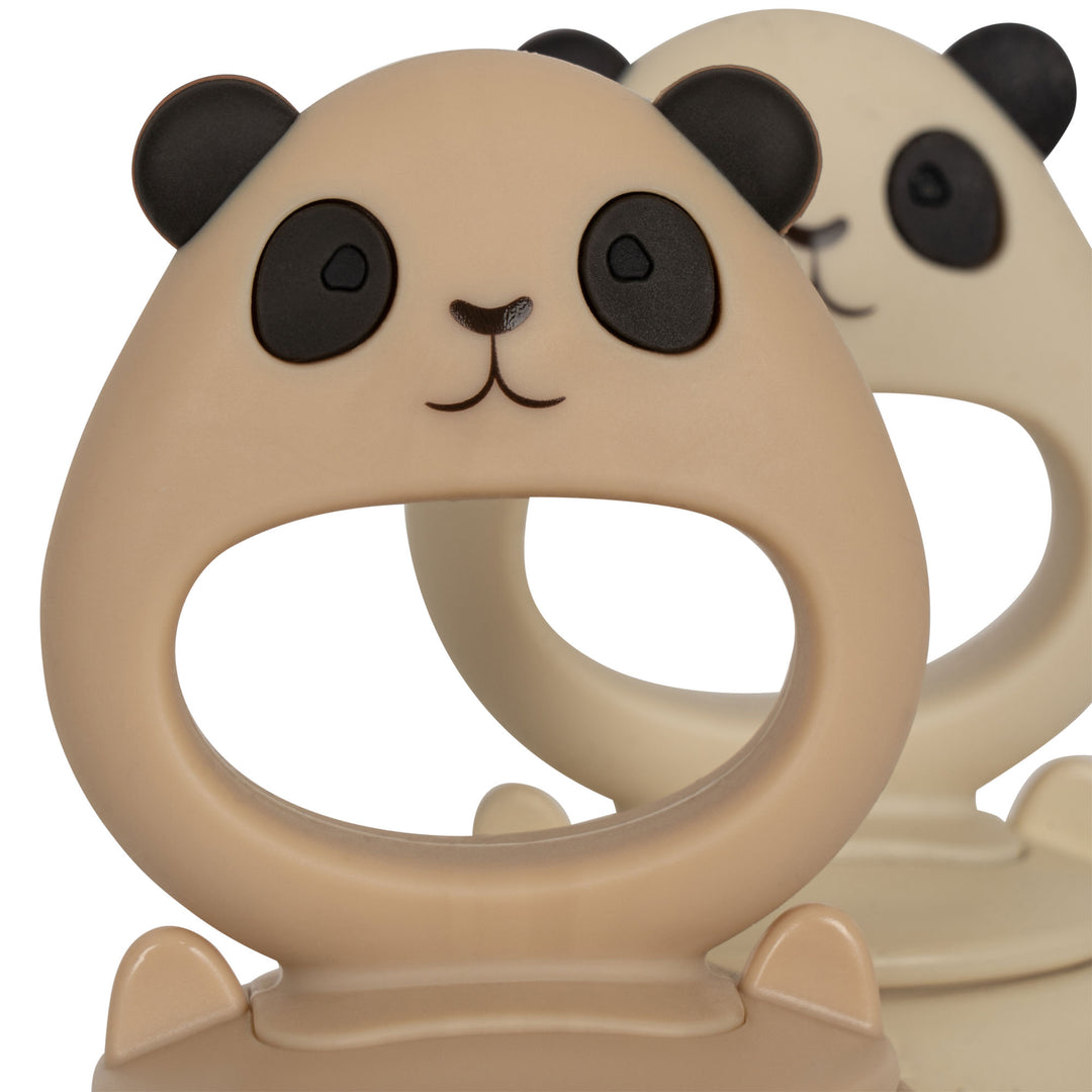 Konges Slojd - Silicone Fruit Feeding Panda Pacifier - Shell Mix