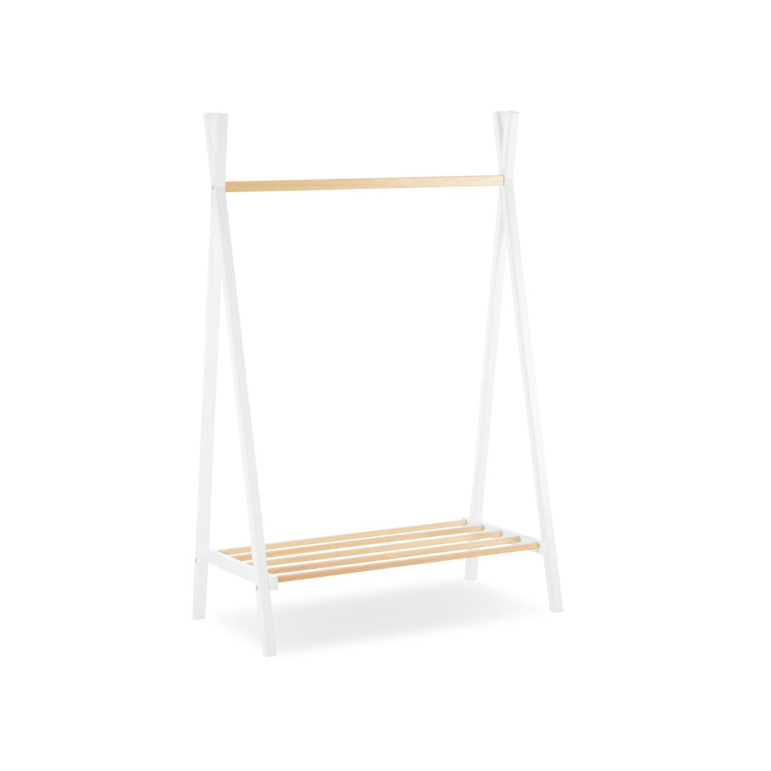 CuddleCo - Nola Clothes Rail - White & Natural