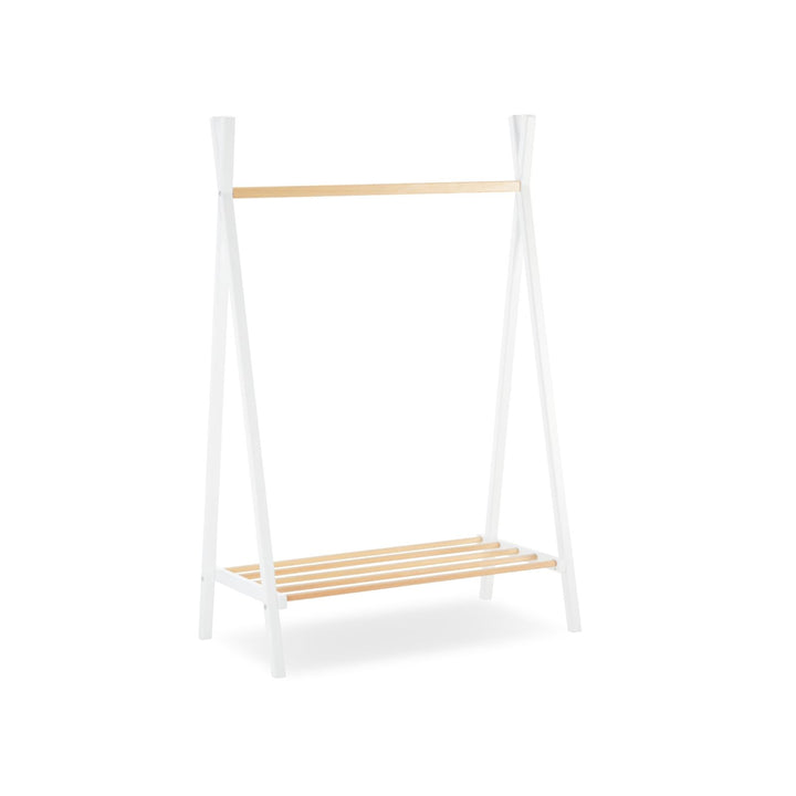 CuddleCo - Nola Clothes Rail - White & Natural