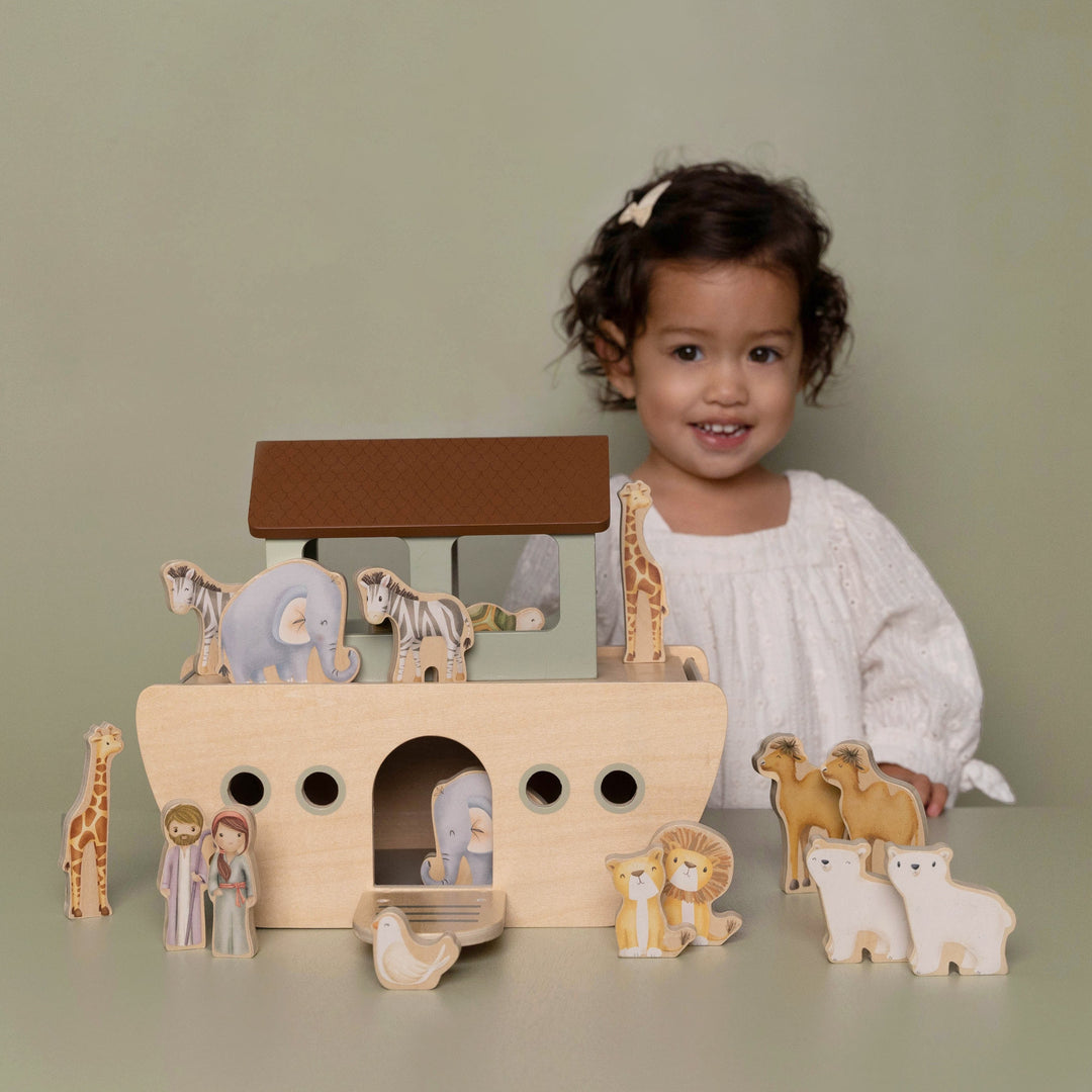 Little Dutch - Wooden Noah's Ark (New Design)