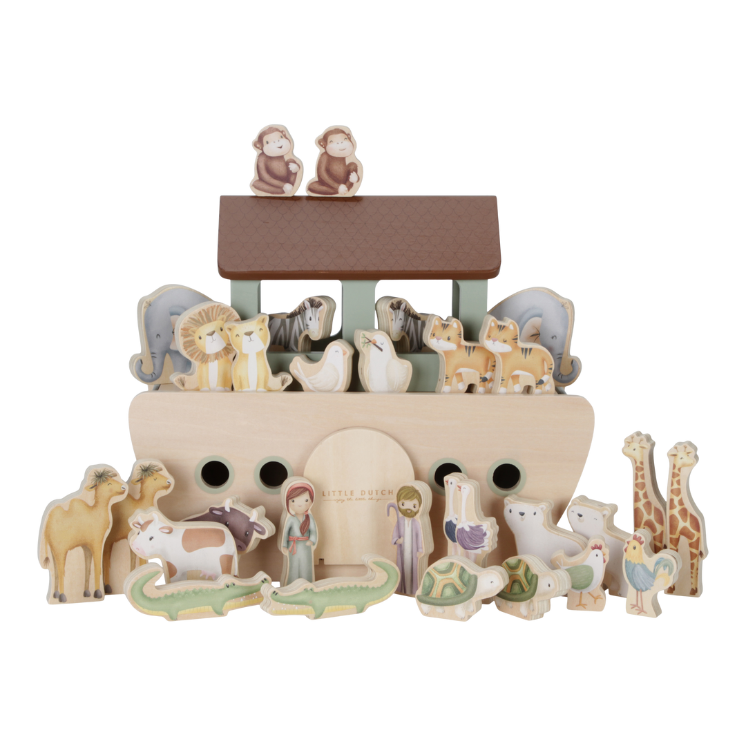 Little Dutch - Wooden Noah's Ark (New Design)