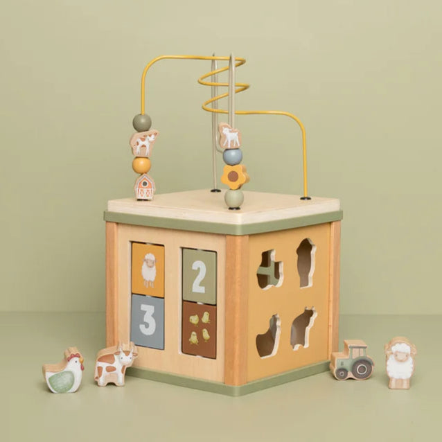 Little Dutch - Activity Cube - Little Farm - Mabel & Fox