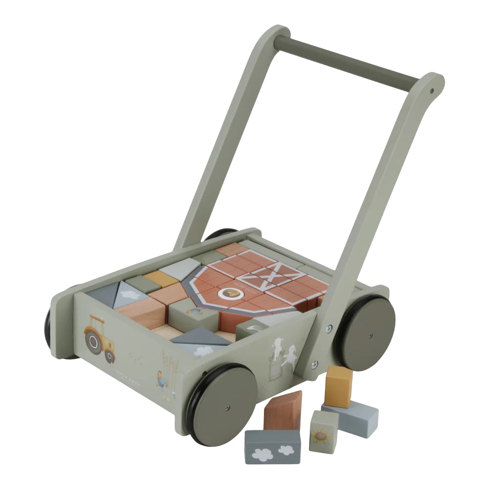 Little Dutch - Building Blocks Trolley - Little Farm