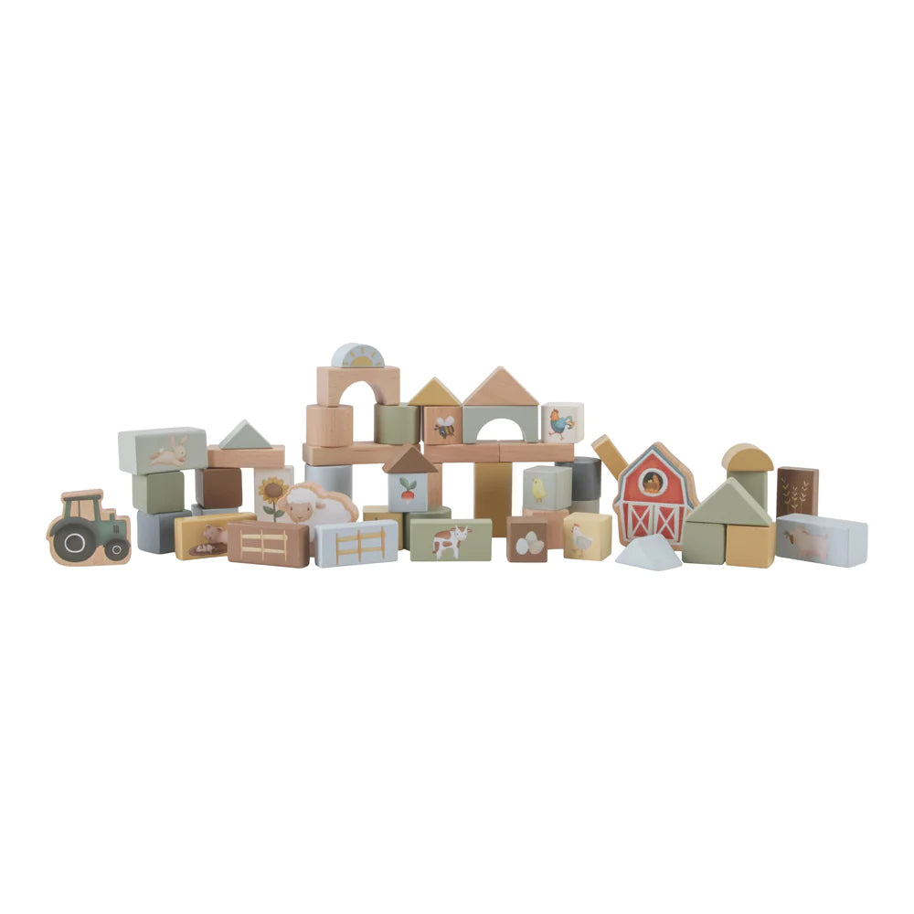 Little Dutch - Wooden Building Blocks - Little Farm