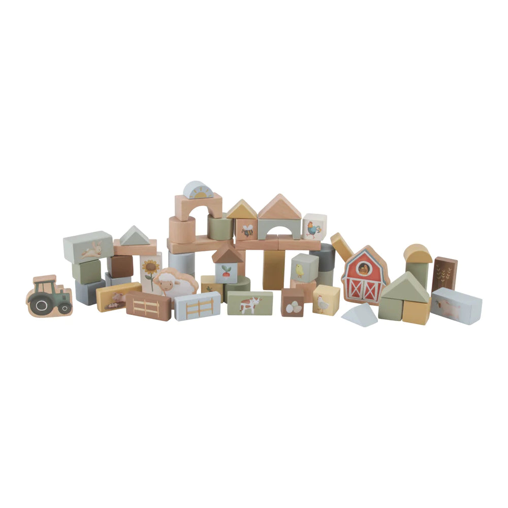 Little Dutch - Wooden Building Blocks - Little Farm