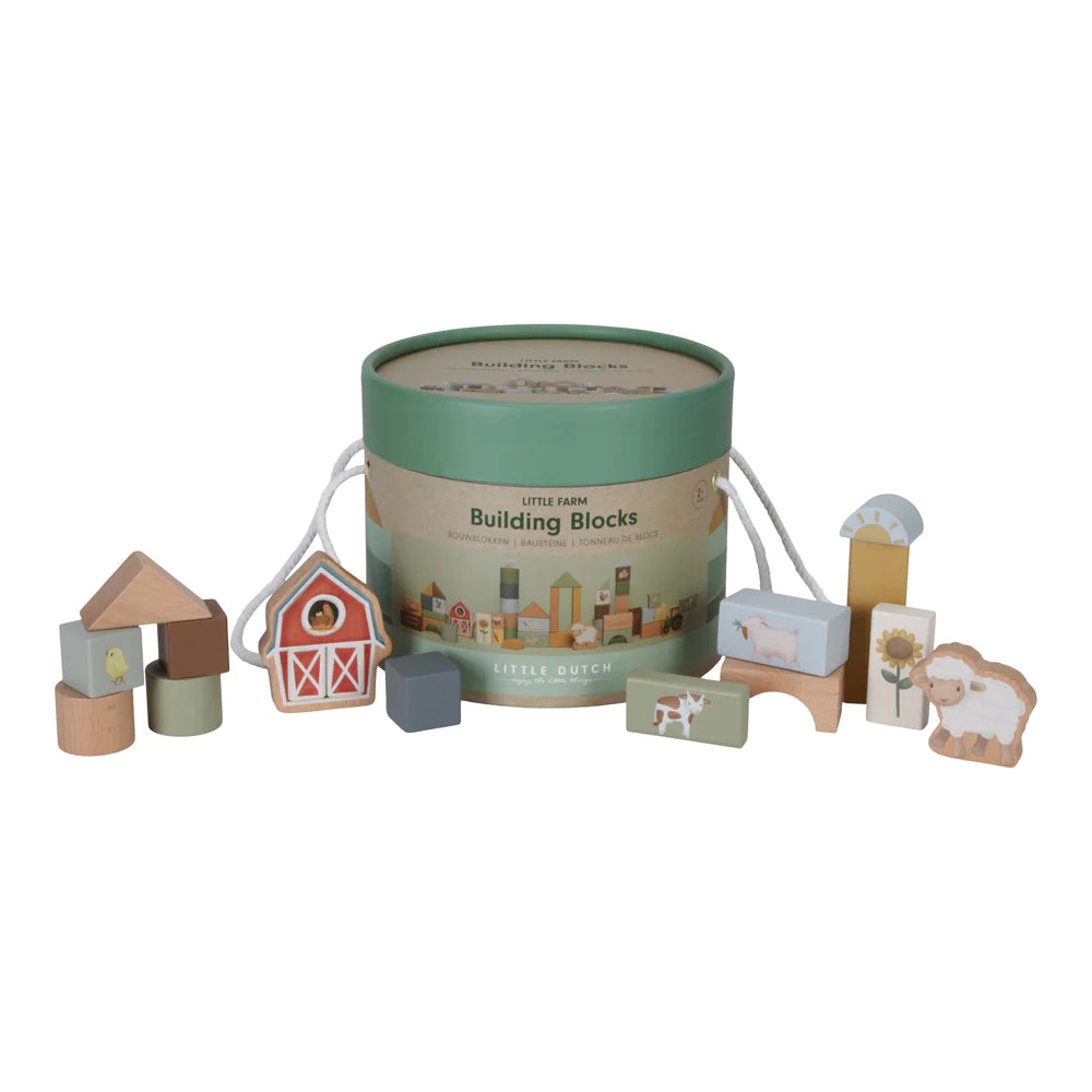 Little Dutch - Wooden Building Blocks - Little Farm