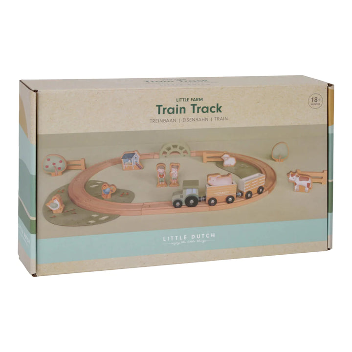 Little Dutch - Wooden Train Track - Little Farm