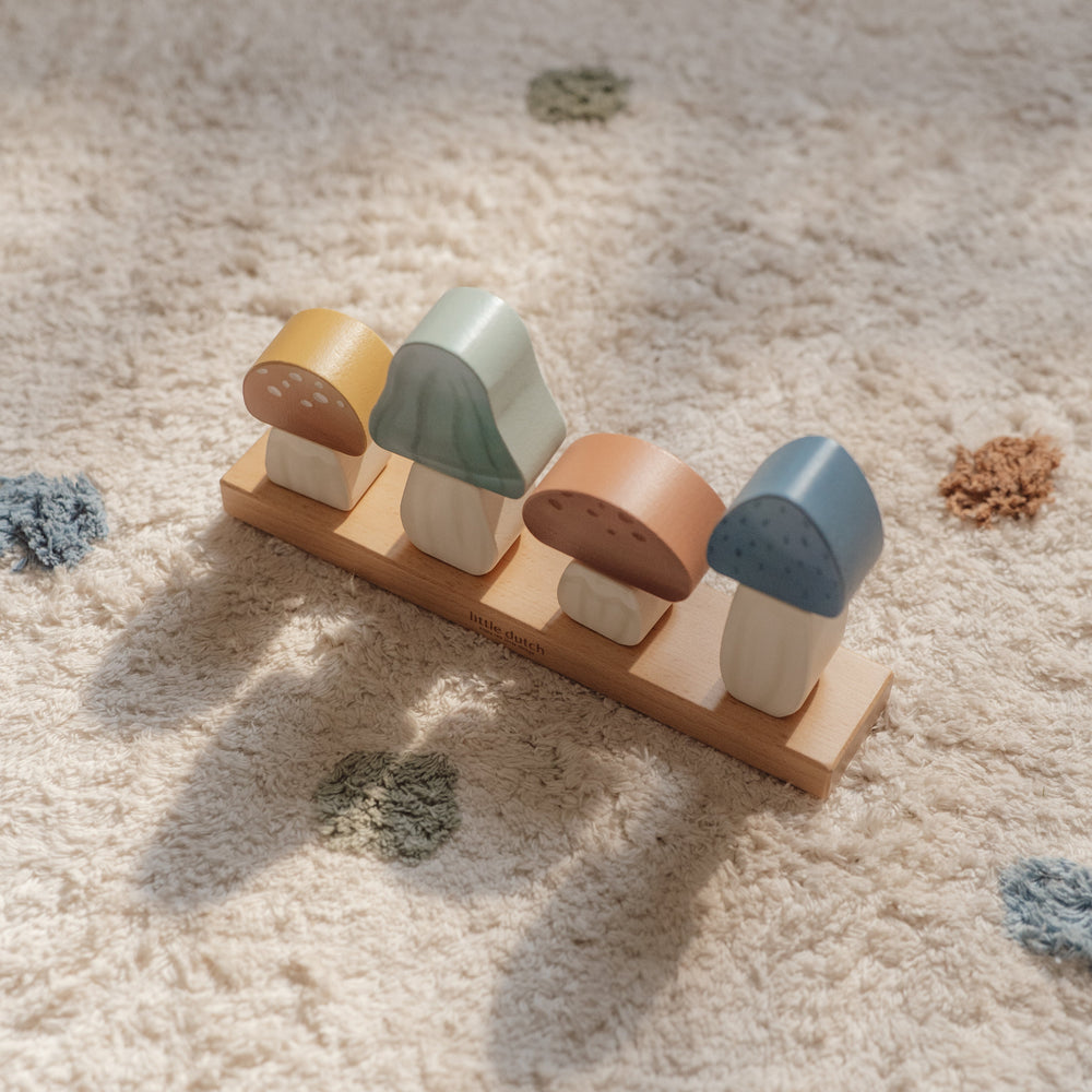 Little Dutch - Stacking Puzzle Mushrooms - Forest Friends - Mabel & Fox