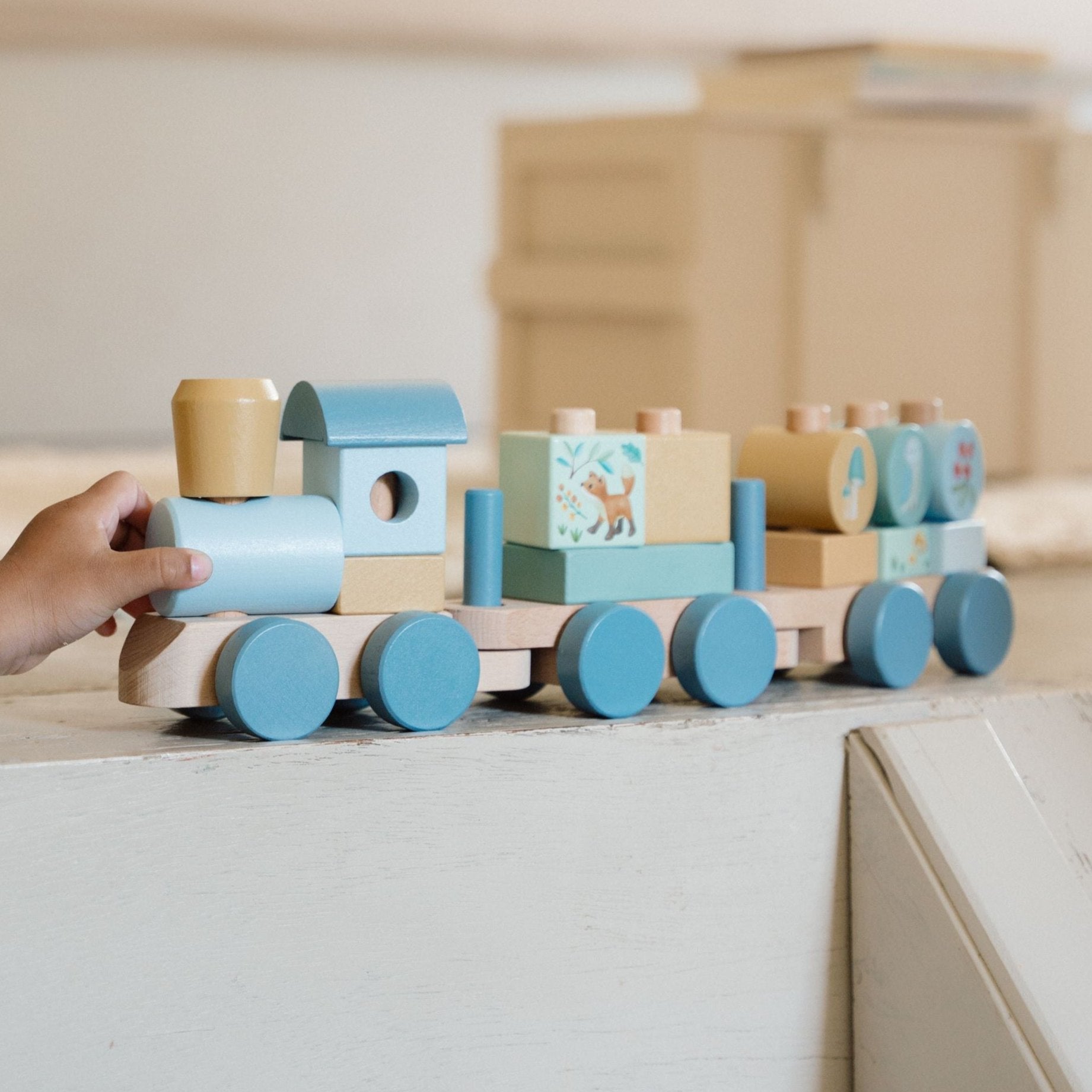 Little Dutch - Stacking Train - Forest Friends