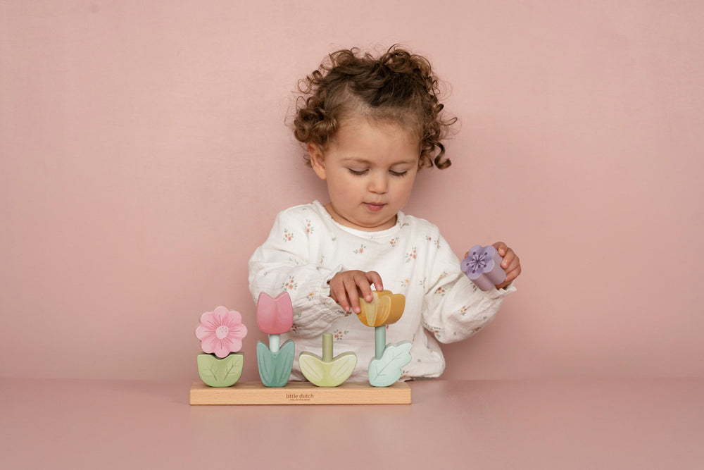 Little Dutch - Stacking Puzzle Flowers - Fairy Garden - Mabel & Fox