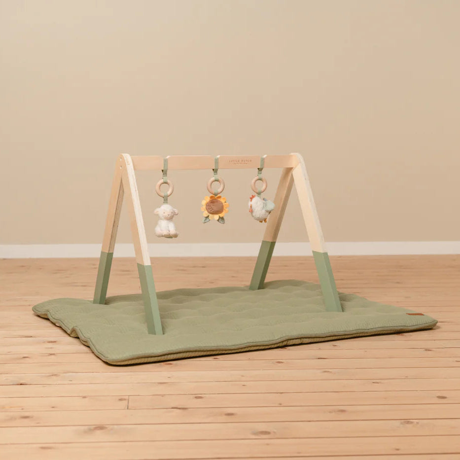 Baby play top mat wooden