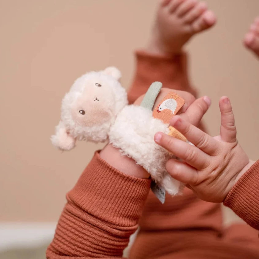 Little Dutch - Sheep Wrist rattle - Little Farm