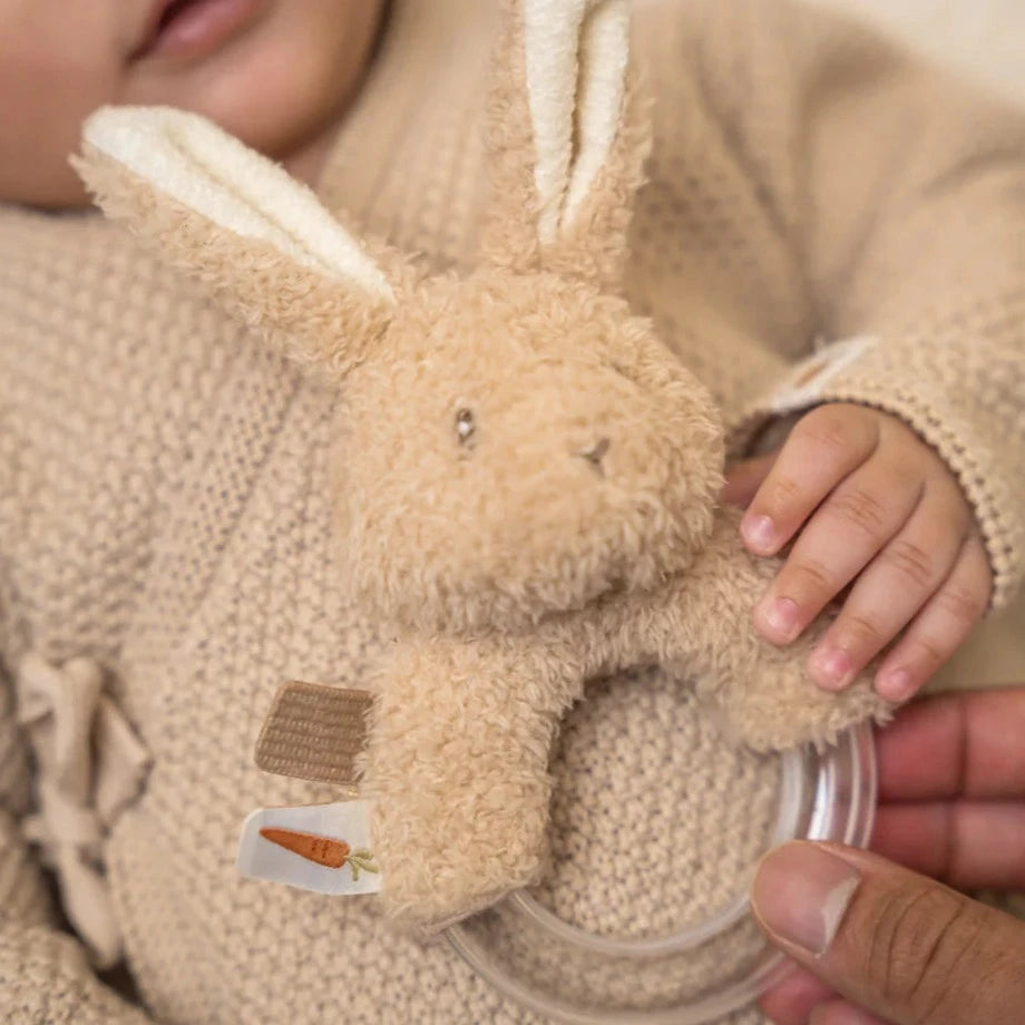 Little Dutch - Ring Rattle - Baby Bunny - Mabel & Fox