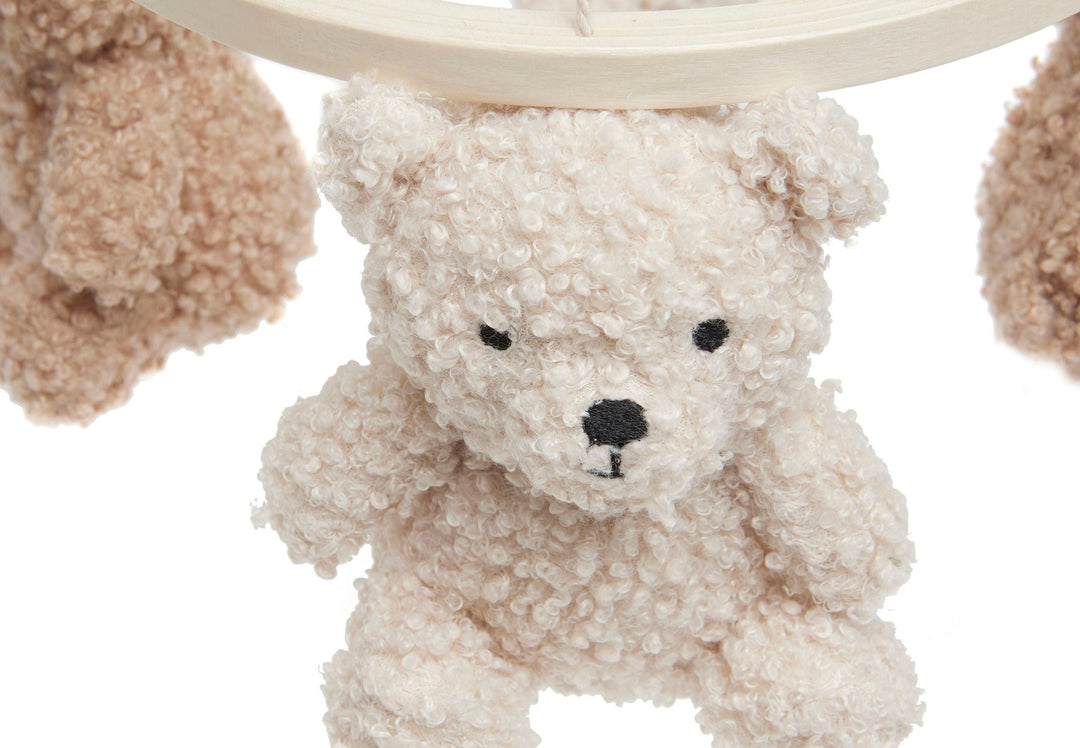 Jollein - Baby Cot Mobile - Teddy Bear Natural / Biscuit - Mabel & Fox