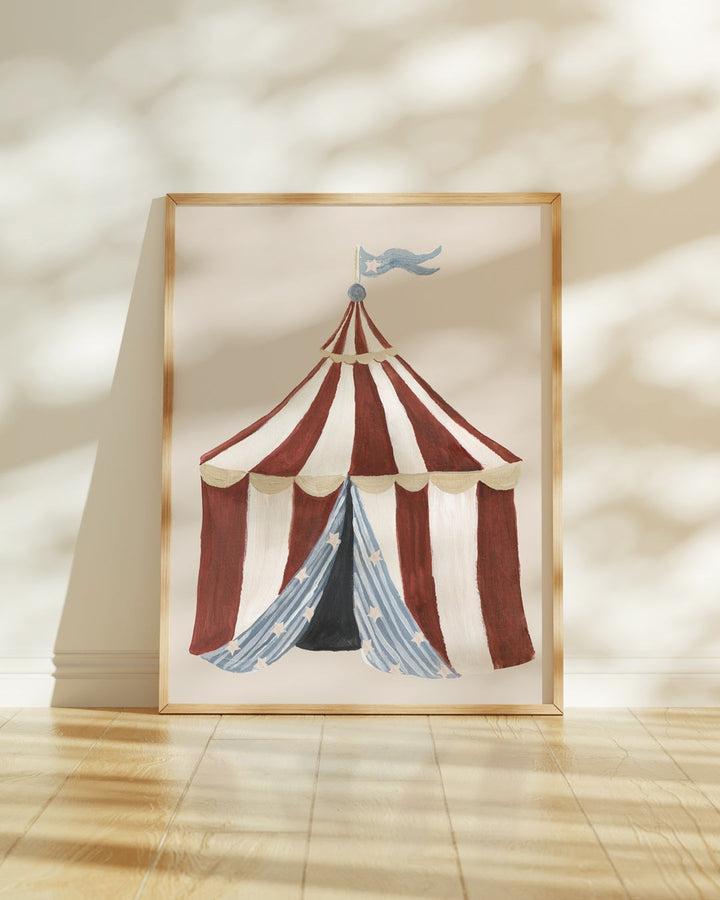 Lion & The Pear - Hand-Illustrated Print - Big Top Tent