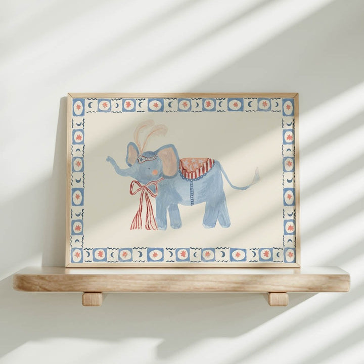 Lion & The Pear - Hand-Illustrated Print - Nellie The Elephant