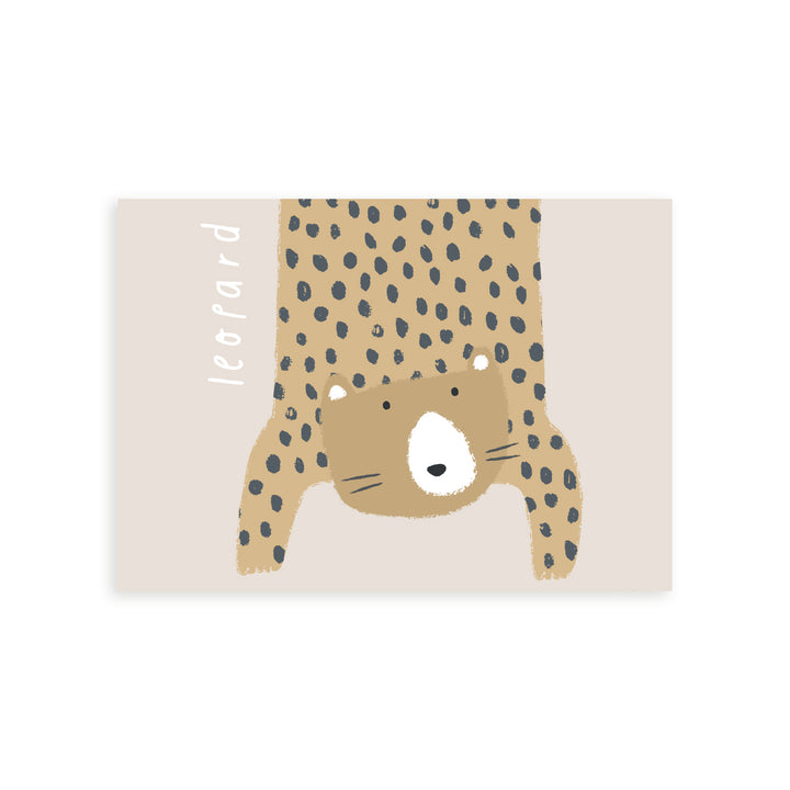 Minibeau - Art Print - Leopard - Beige