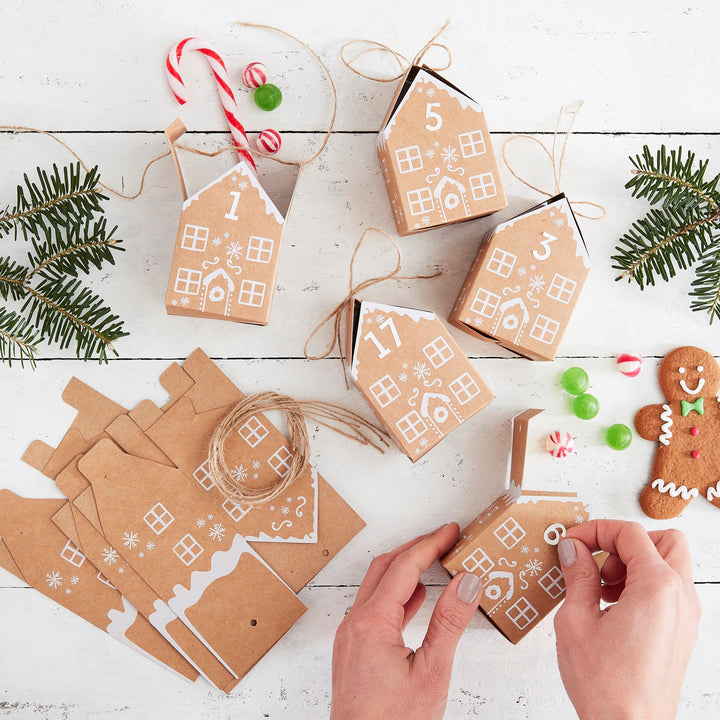 Ginger Ray - Gingerbread House Make Your Own Advent Calendar - Mabel & Fox